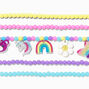 Bracelets &eacute;lastiques breloque arc-en-ciel Claire&#39;s&nbsp;Club - Lot de 5,