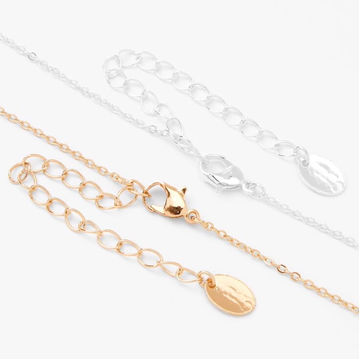 Colliers &agrave; pendentif animal de compagnie en m&eacute;taux mixtes best friends - Lot de 2,