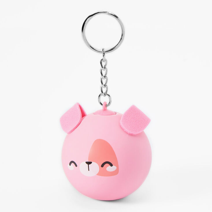 Coral Puppy Stress Ball Keychain,