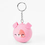 Coral Puppy Stress Ball Keychain,