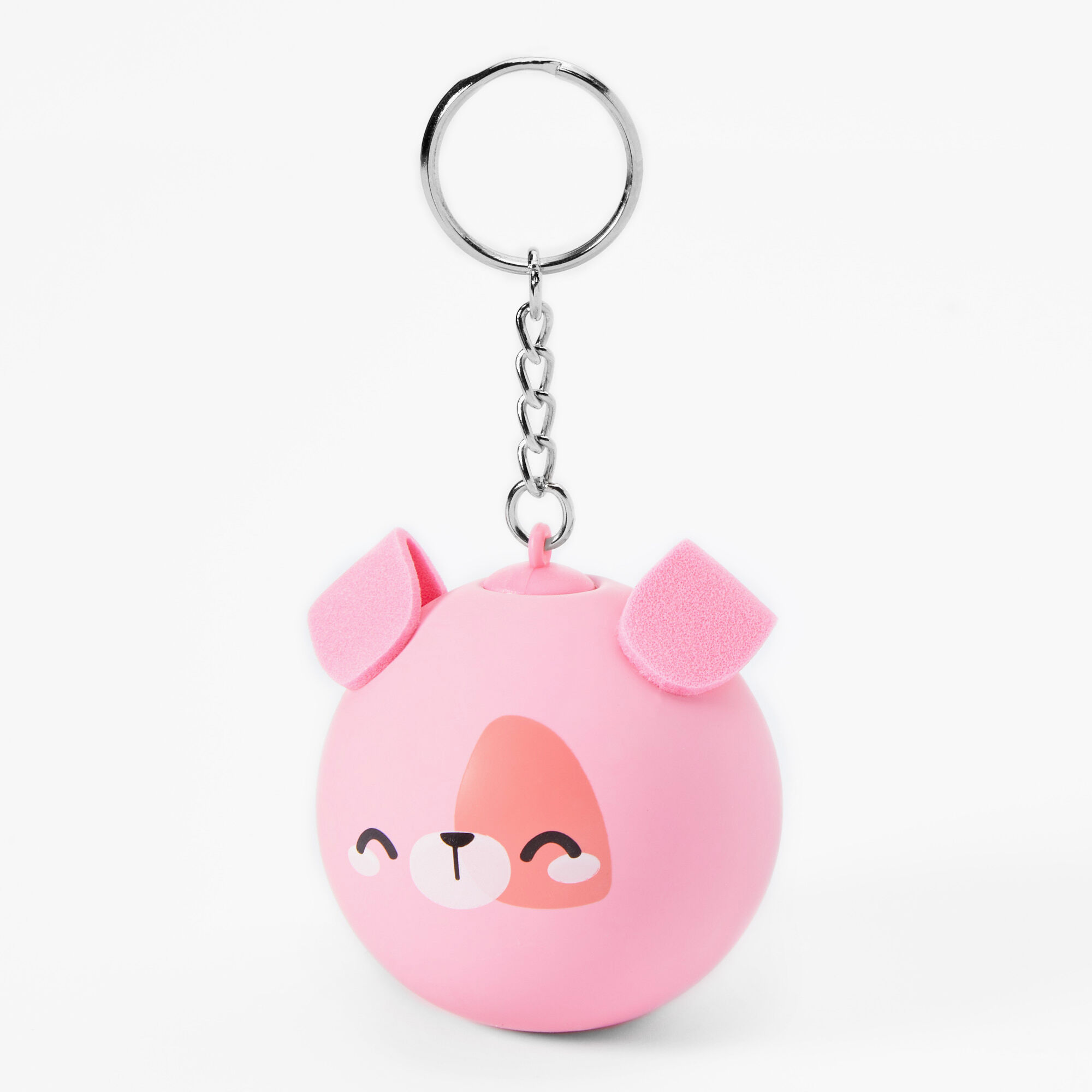 Claire's Porte-clés boule anti-stress chiot corail