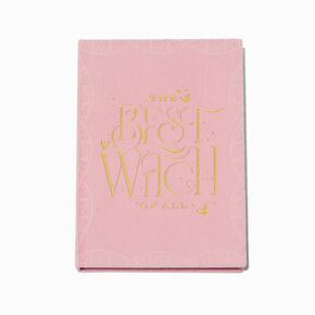 Wicked&trade; Claire&#39;s Exclusive &quot;The Best Witch Of All&quot; Emblem Pink Notebook,