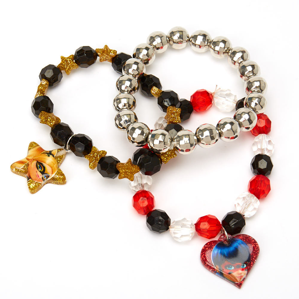 Miraculous™ Beaded Stretch Bracelets – 3 Pack,