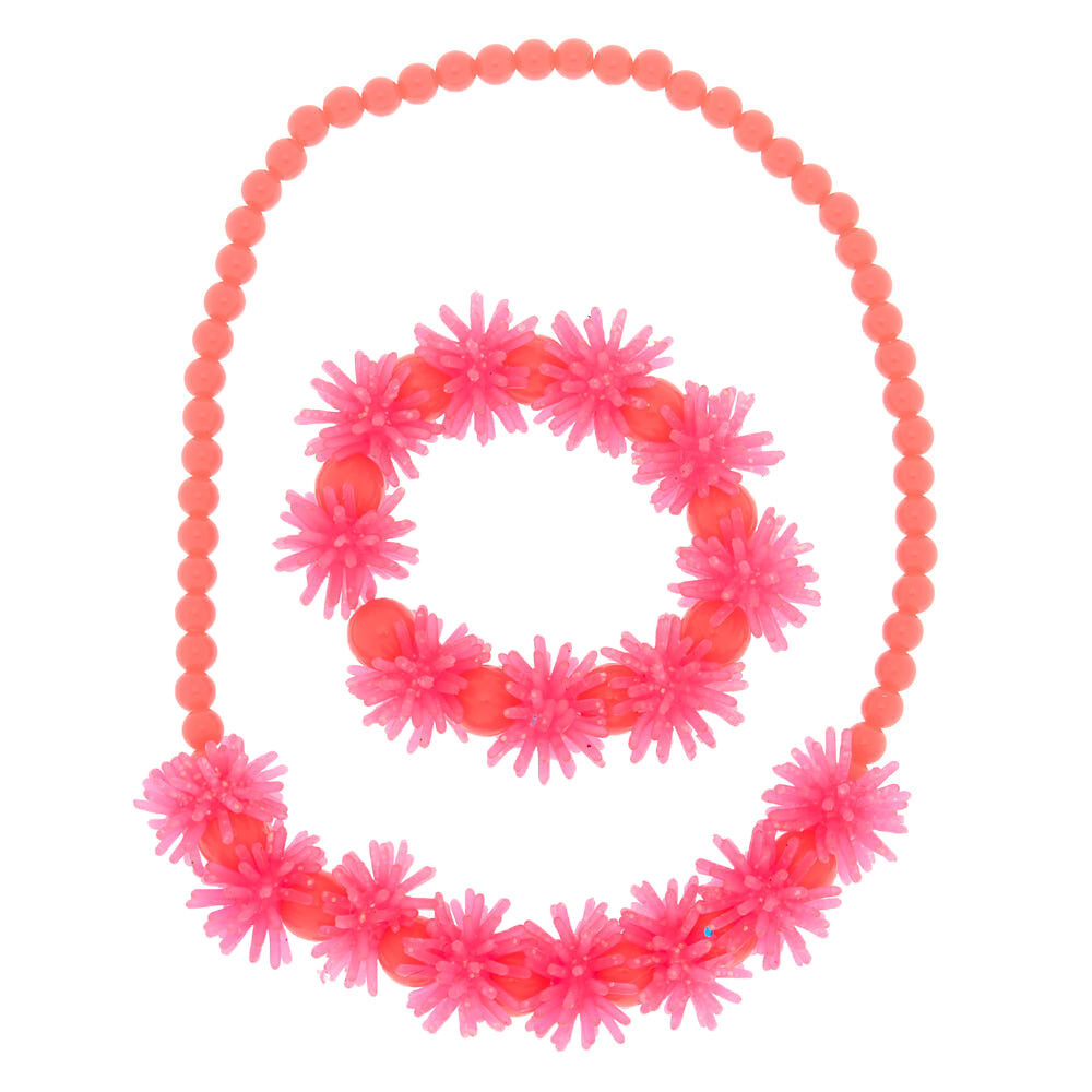 Claire's Club Squish Beaded Jewellery Set - Pink, 2 Pack,