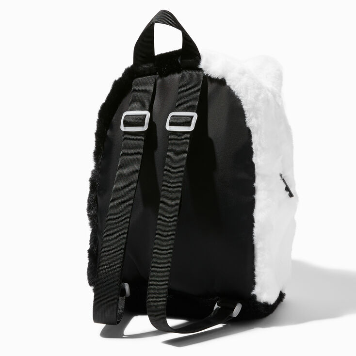 Moody Cat Furry Mini Backpack,