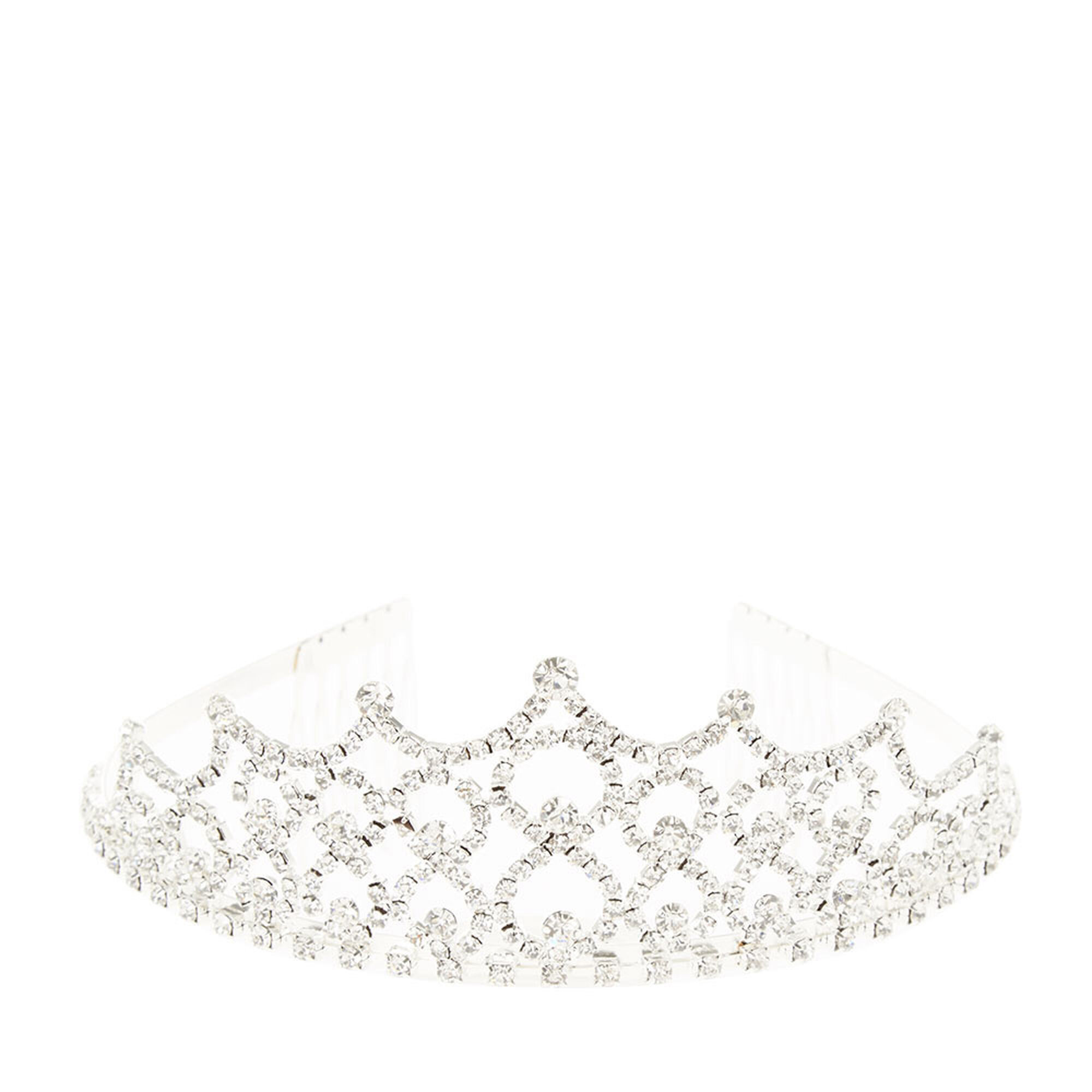 View Claires Glass Rhinestone Caroline Tiara information