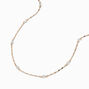 Gold-tone Cubic Zirconia Disco Chain Necklace,