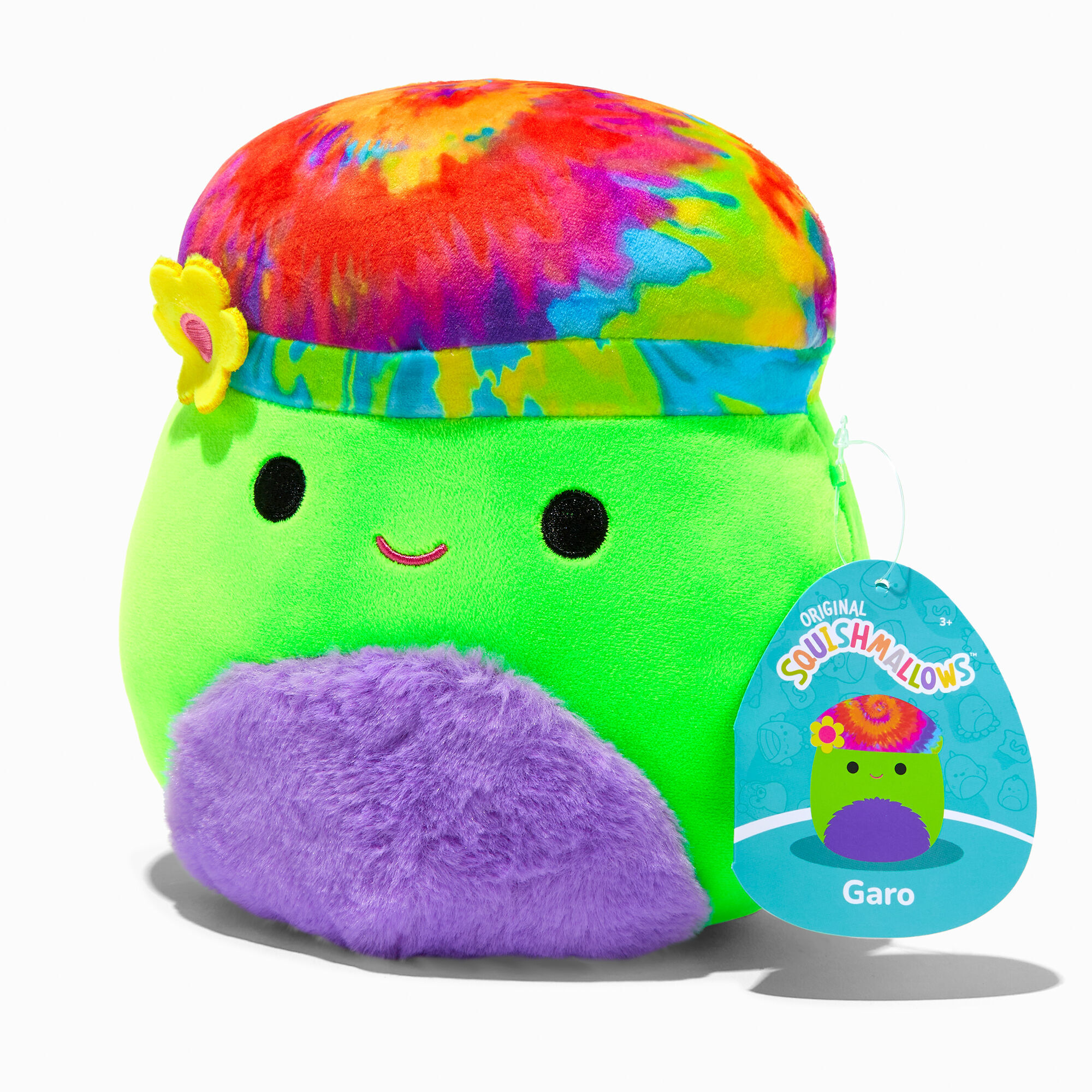 View Squishmallows Claires Exclusive 12 Blacklight Garo Soft Toy information