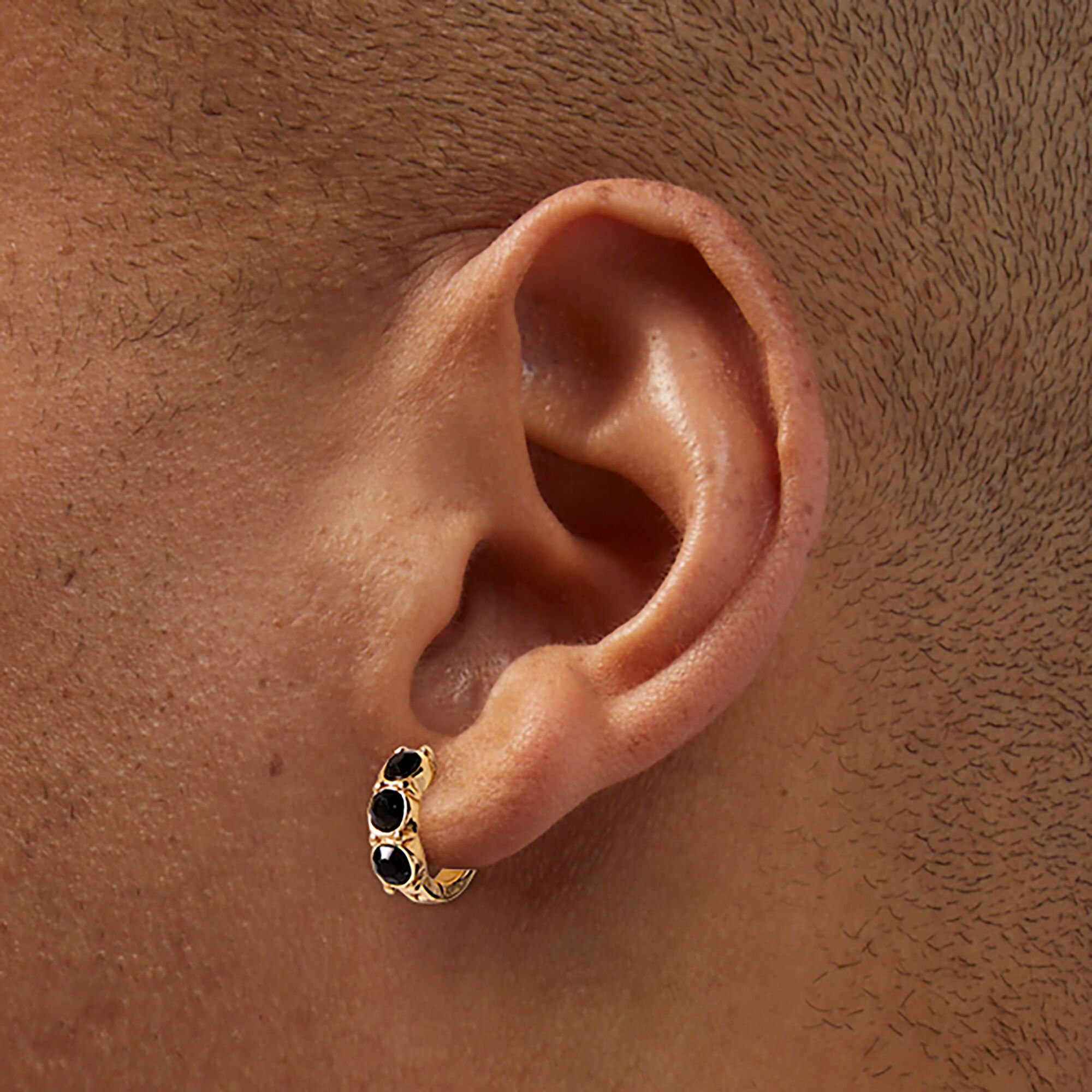 Black hoop earrings claire's sale