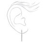 Silver 20MM Crystal Hoop Earrings,