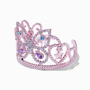 Claire&#39;s Club Pink Butterfly Tiara,