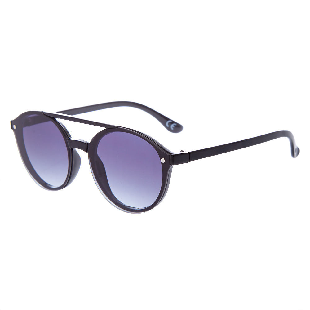 Round Aviator Sunglasses Black Claire s