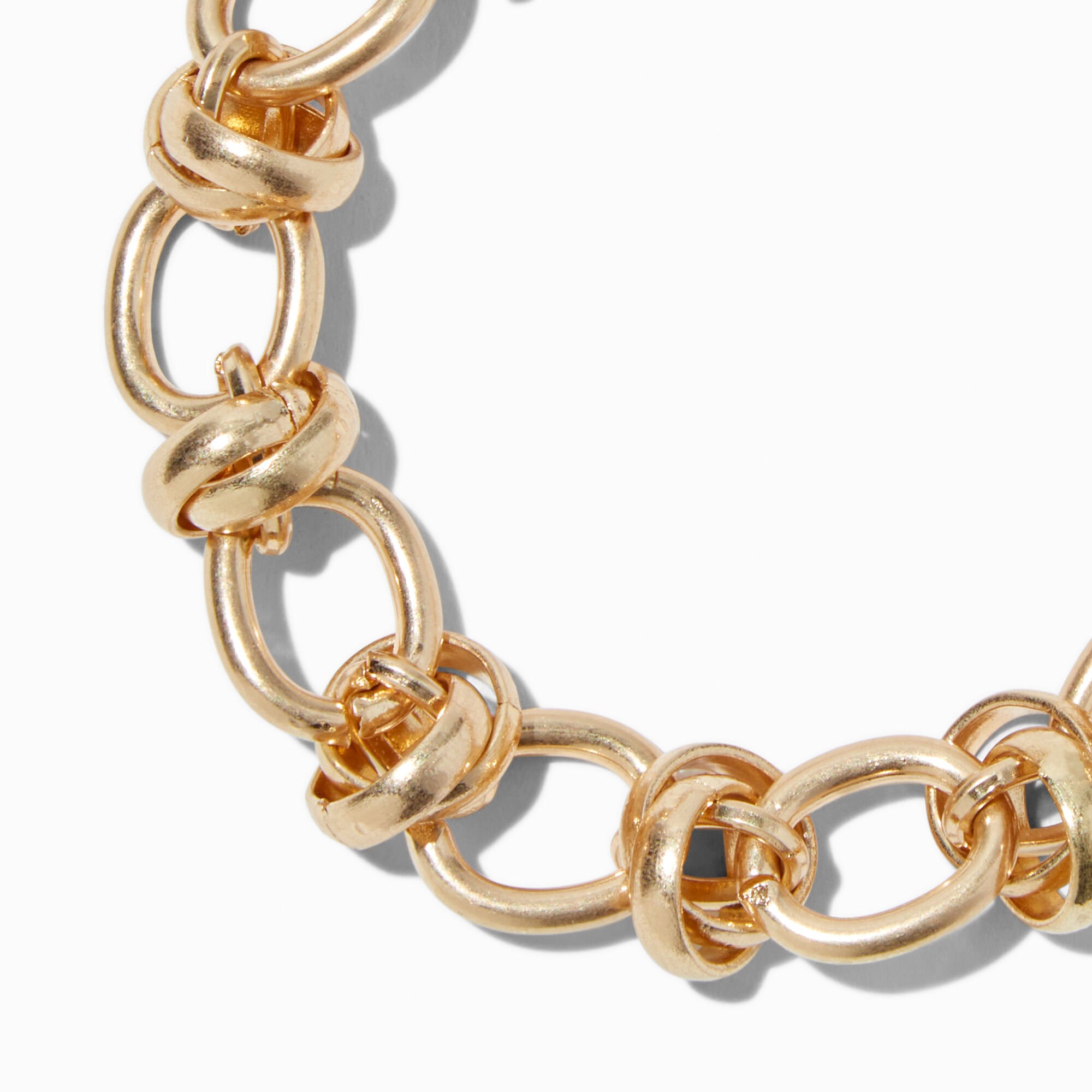 Gold-tone Chunky Chain Bracelet,