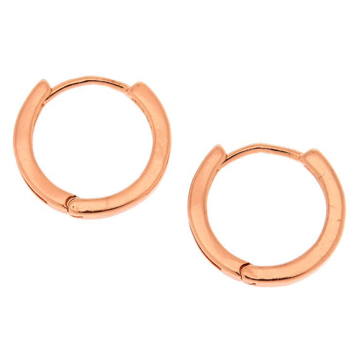 18kt Rose Gold Plated 14MM Hoop Earrings,
