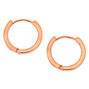 18kt Rose Gold Plated 14MM Hoop Earrings,