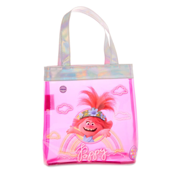 Claire's Sac cabas Poppy Les Trolls 2 : Tournée mondiale - Rose