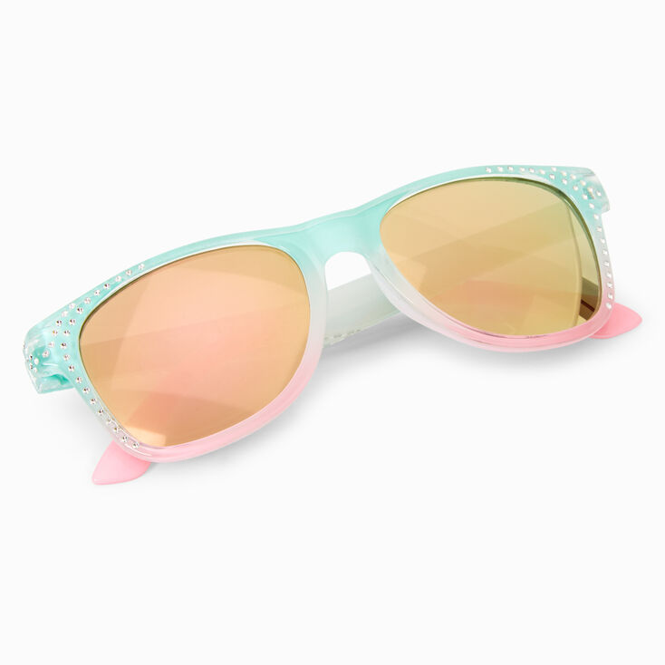 Claire&#39;s Club Pastel Ombre Retro Sunglasses,