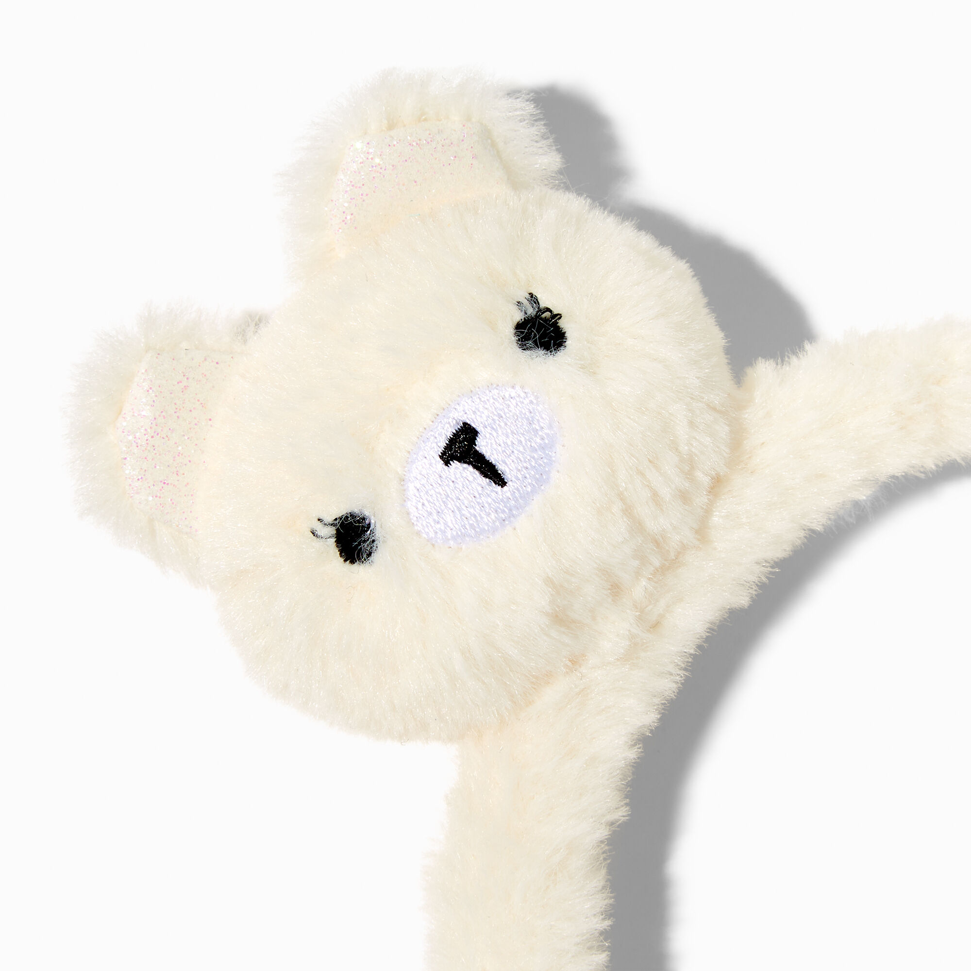Claire's Club Plush Ivory Bear Headband,