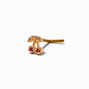20G Gold-tone Stainless Steel Cubic Zirconia Cherry Nose Stud,