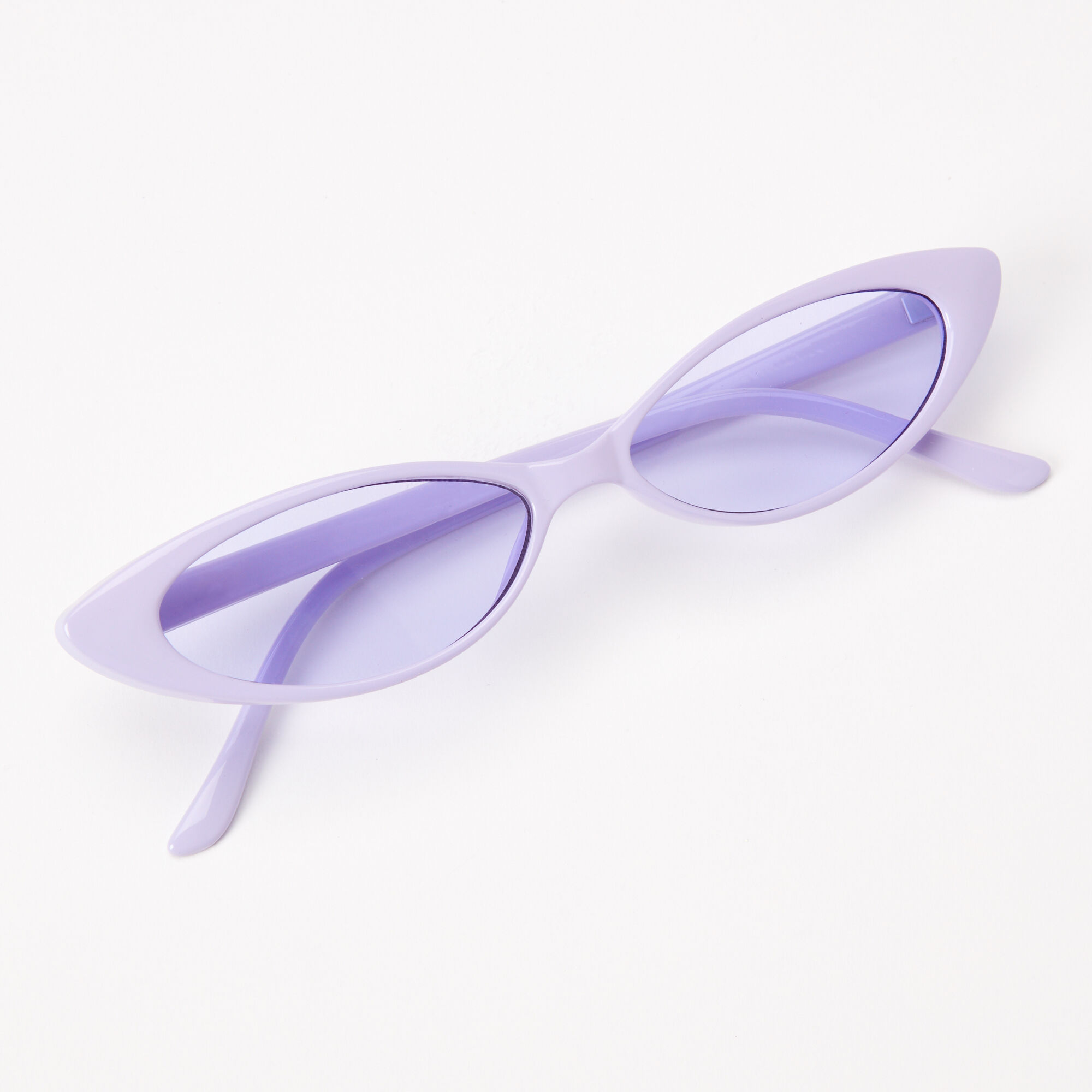 Slim Cat Eye Sunglasses - Lavender,
