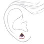 Geode Stud Earrings - Amethyst,