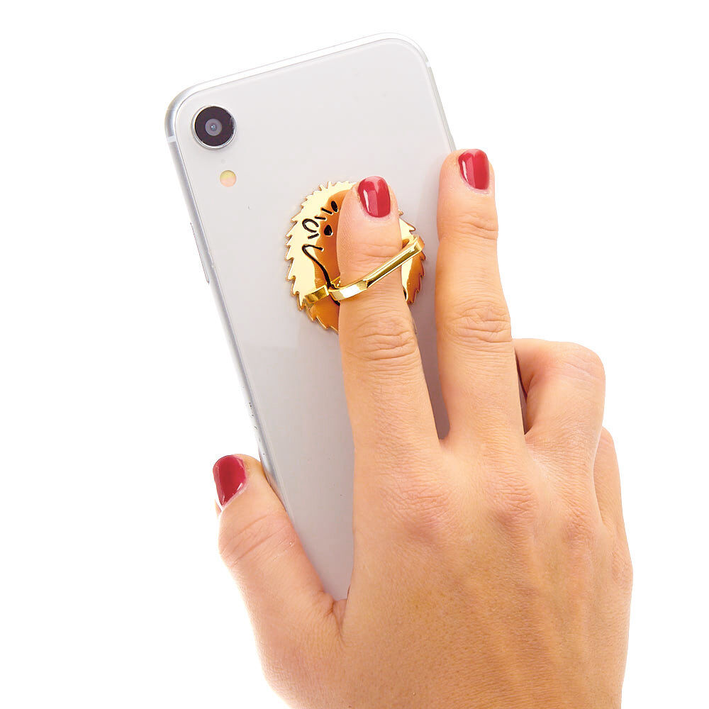 Hedgehog Ring Stand Gold Claire s