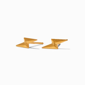 24ct Gold Plated Lightning Bolt Studs Ear Piercing Kit with After Care Lotion,