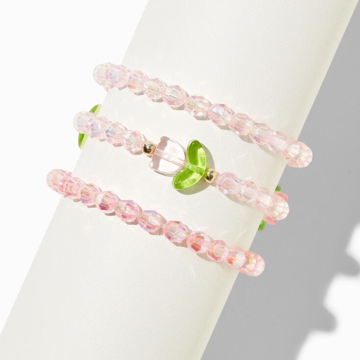 Claire&#39;s Club Tulip Beaded Stretch Bracelets - 3 Pack,