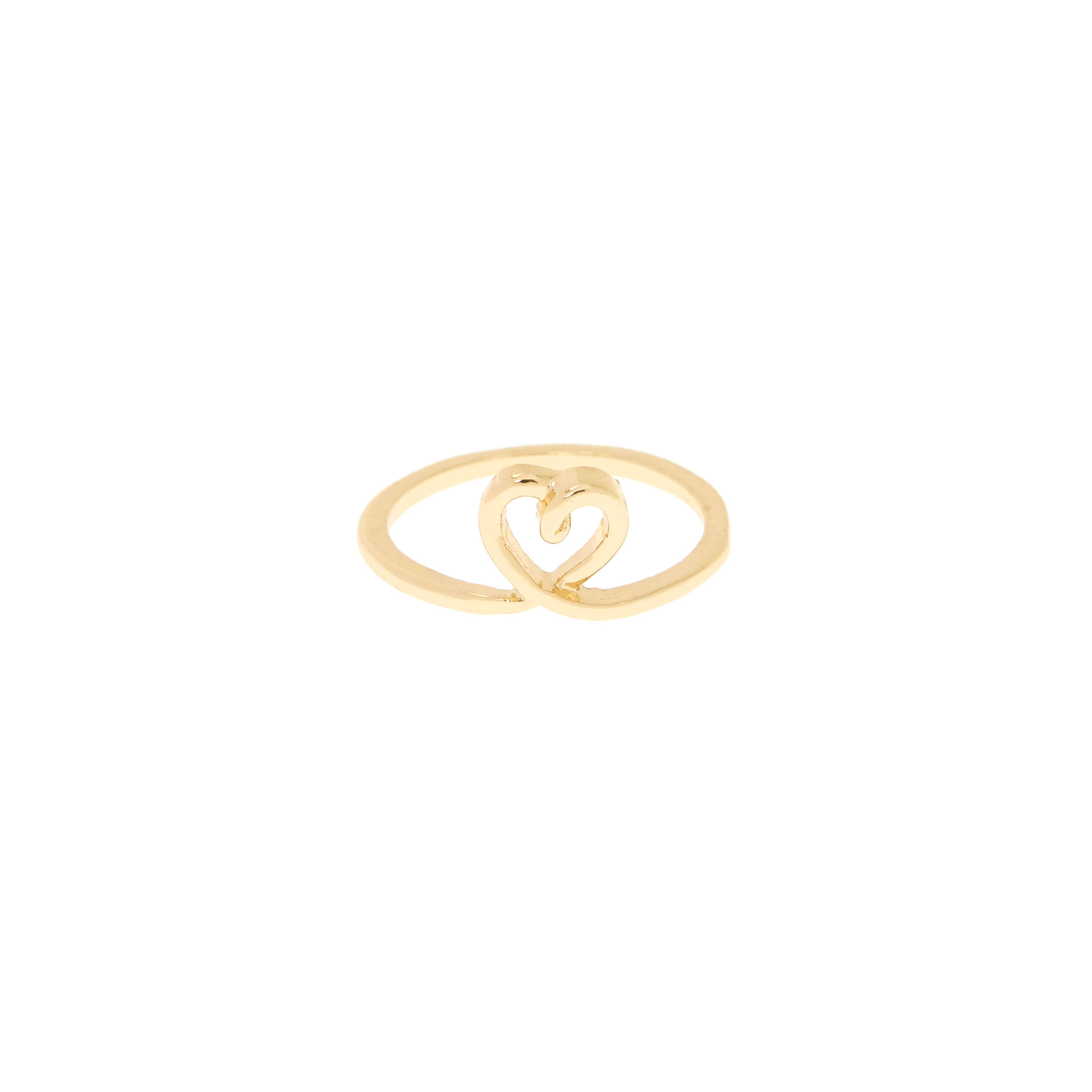 Bague de phalange cœurs couleur doré,