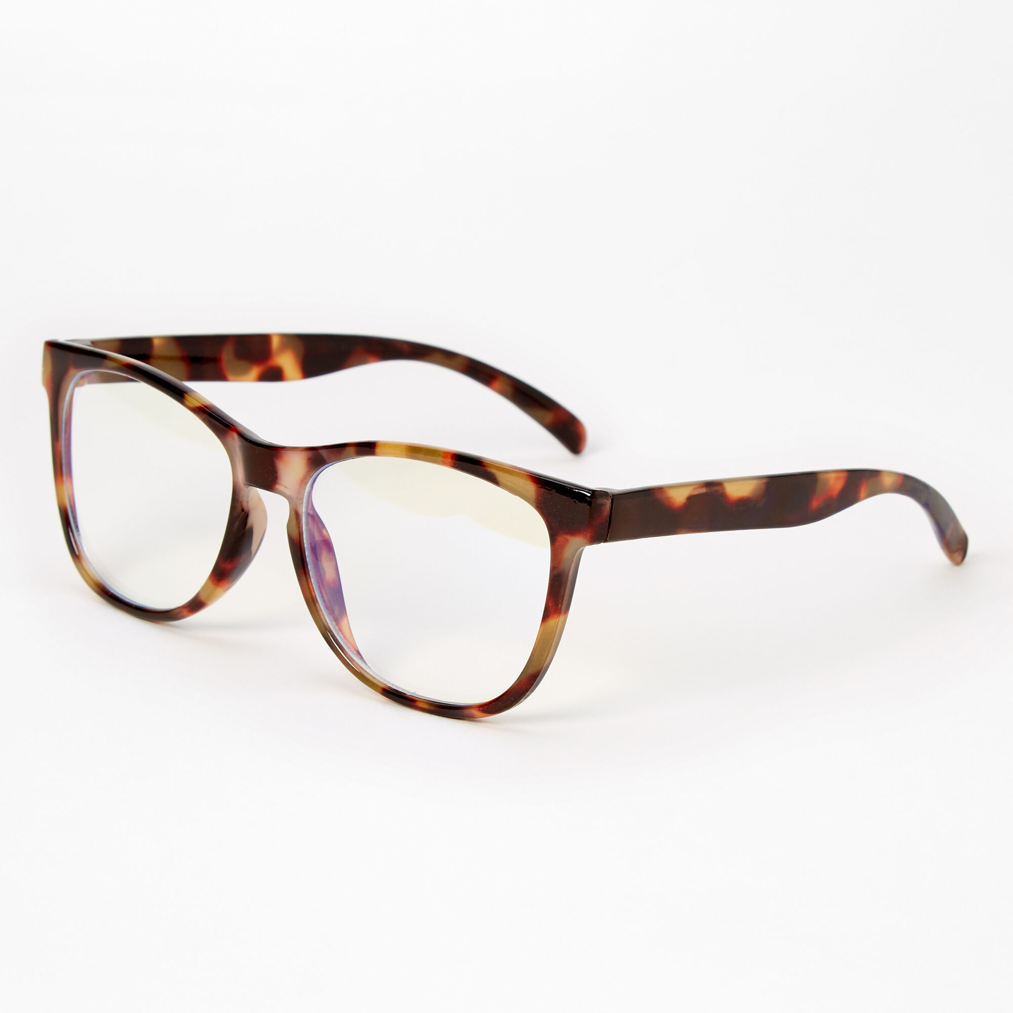 View Claires Club Tortoiseshell Rectangle Clear Lens Frames information