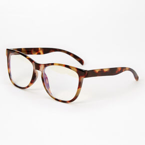 Claire&#39;s Club Tortoiseshell Rectangle Clear Lens Frames,