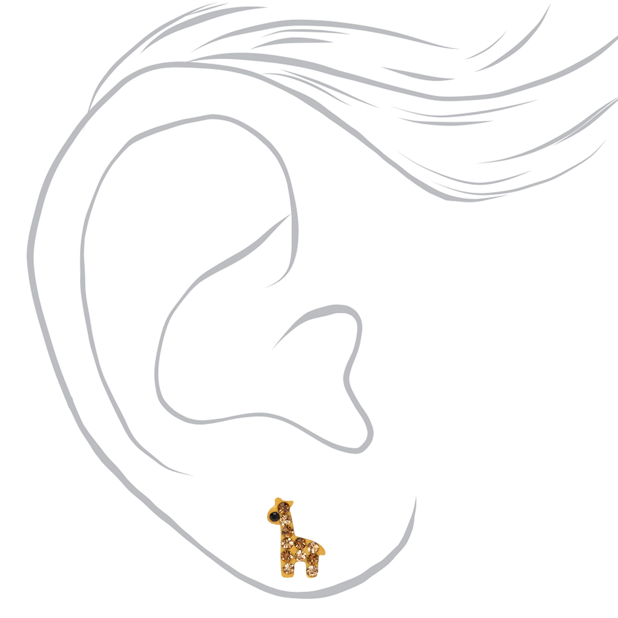 Giraffe earrings claire's sale