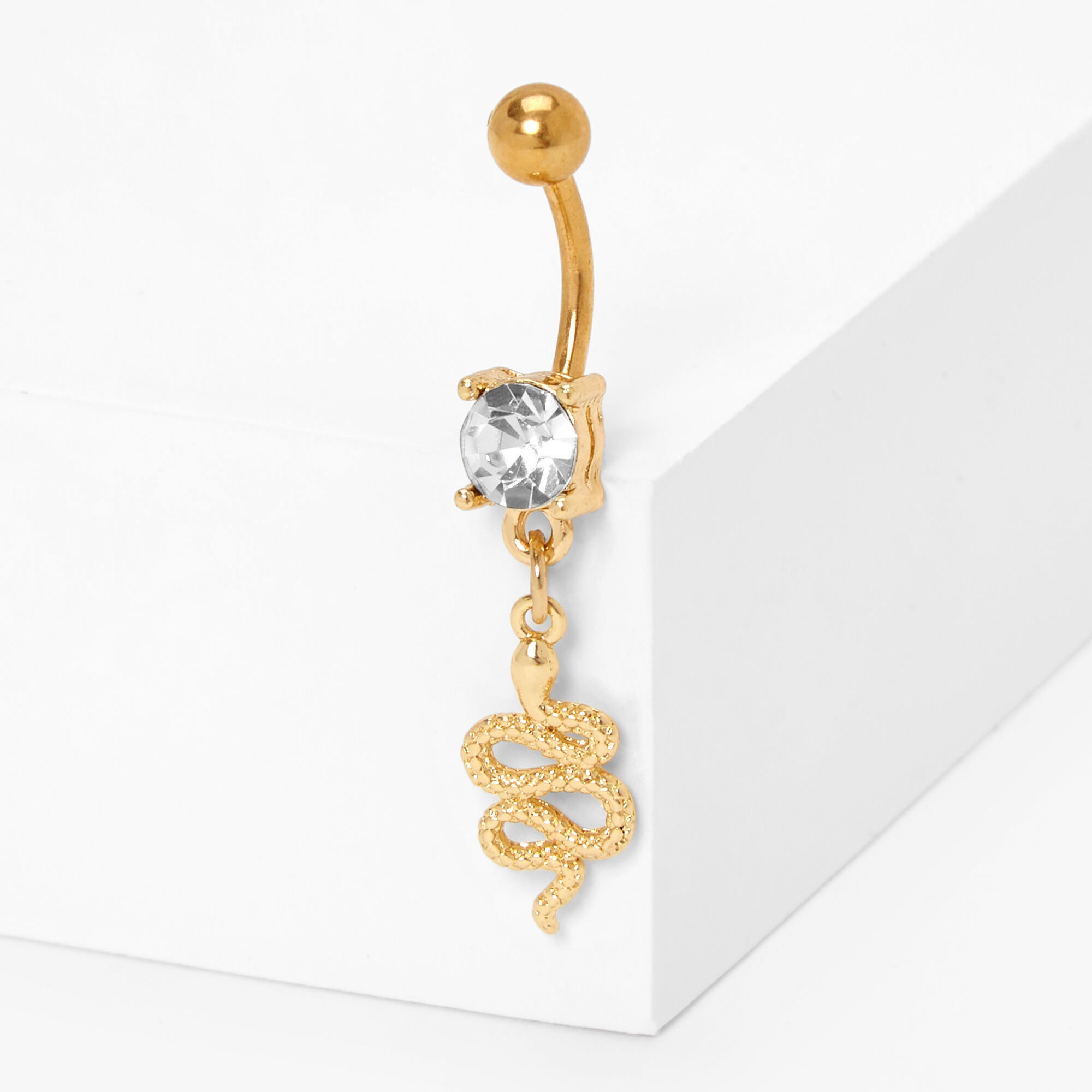 Serpent top belly ring