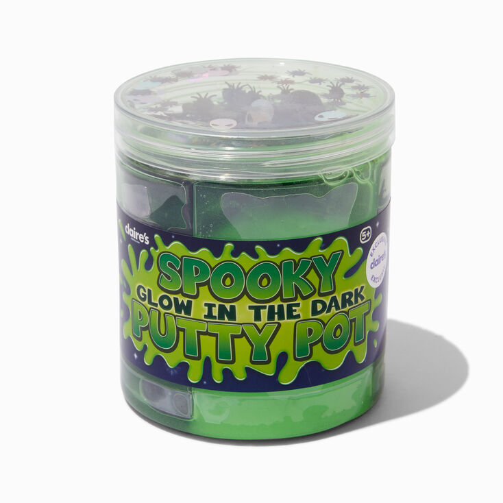 Pot de slime en exclusivit&eacute; chez Claire&rsquo;s phosphorescent effrayant,