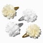 Claire&#39;s Club Special Occasion Chiffon Flower Snap Hair Clips - 4 Pack,