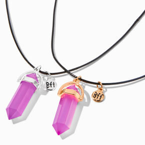 Best Friends Mystical Gem UV Color-Changing Pendant Necklaces - 2 Pack,