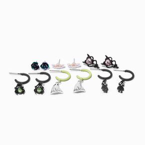 Halloween Creepville Mixed Stud &amp; Drop Earrings - 6 Pack,