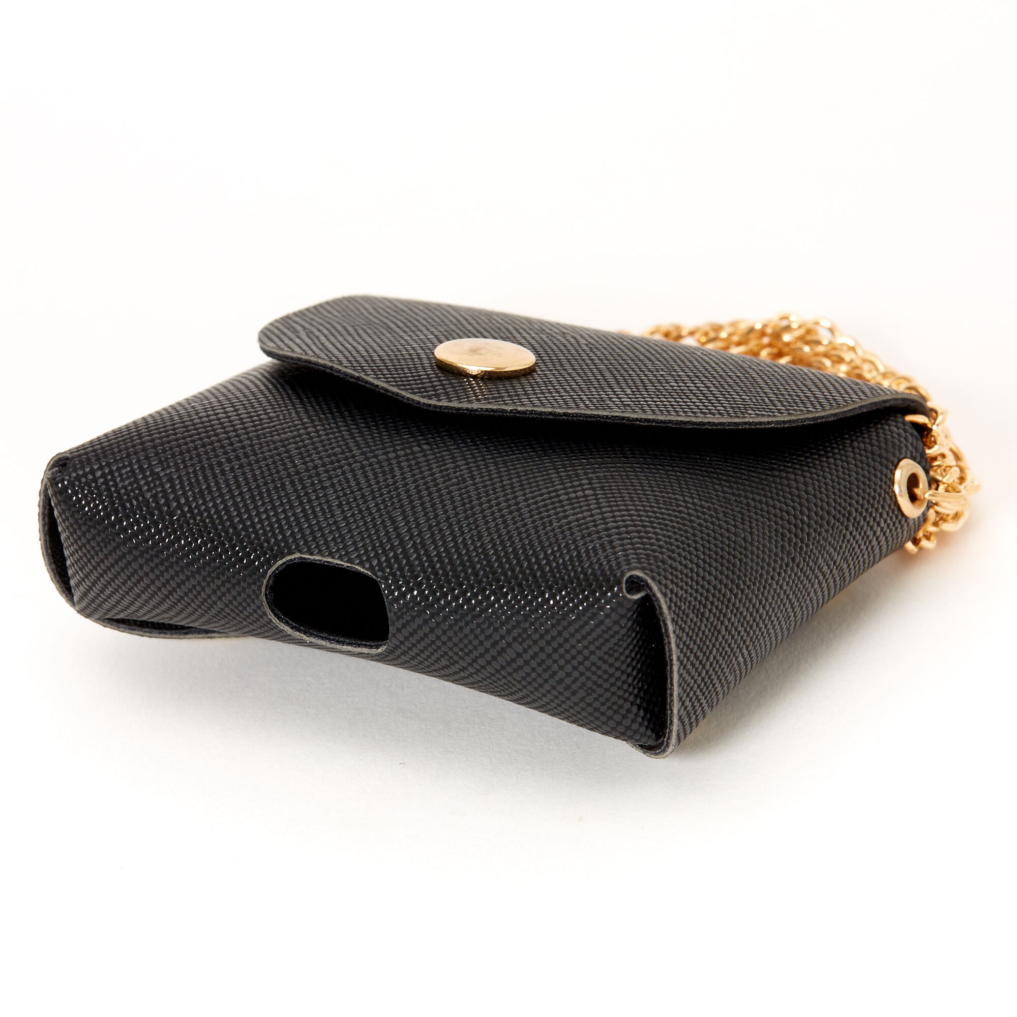 Black Mini Purse Earbud Case Cover - Compatible With Apple AirPods®,