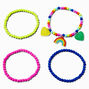 Claire&#39;s Club Rainbow Seed Bead Stretch Bracelets - 4 Pack,