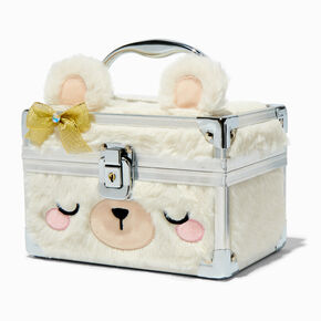Claire&#39;s Club White Bear Lock Box,