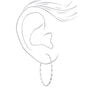 Silver 60MM Twisted Hoop Earrings,