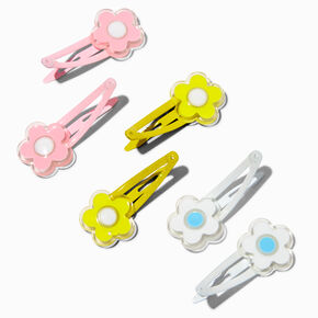 Claire&#39;s Club Pastel Flower Snap Hair Clips - 6 Pack,