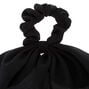 Small Hair Scrunchie Scarf - Black,