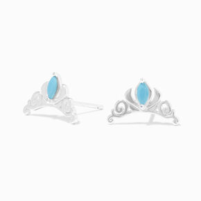 Sterling Silver &copy;Disney Frozen Elsa Tiara Stud Earrings,