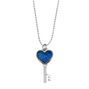 Mood Heart Key Pendant Necklace,