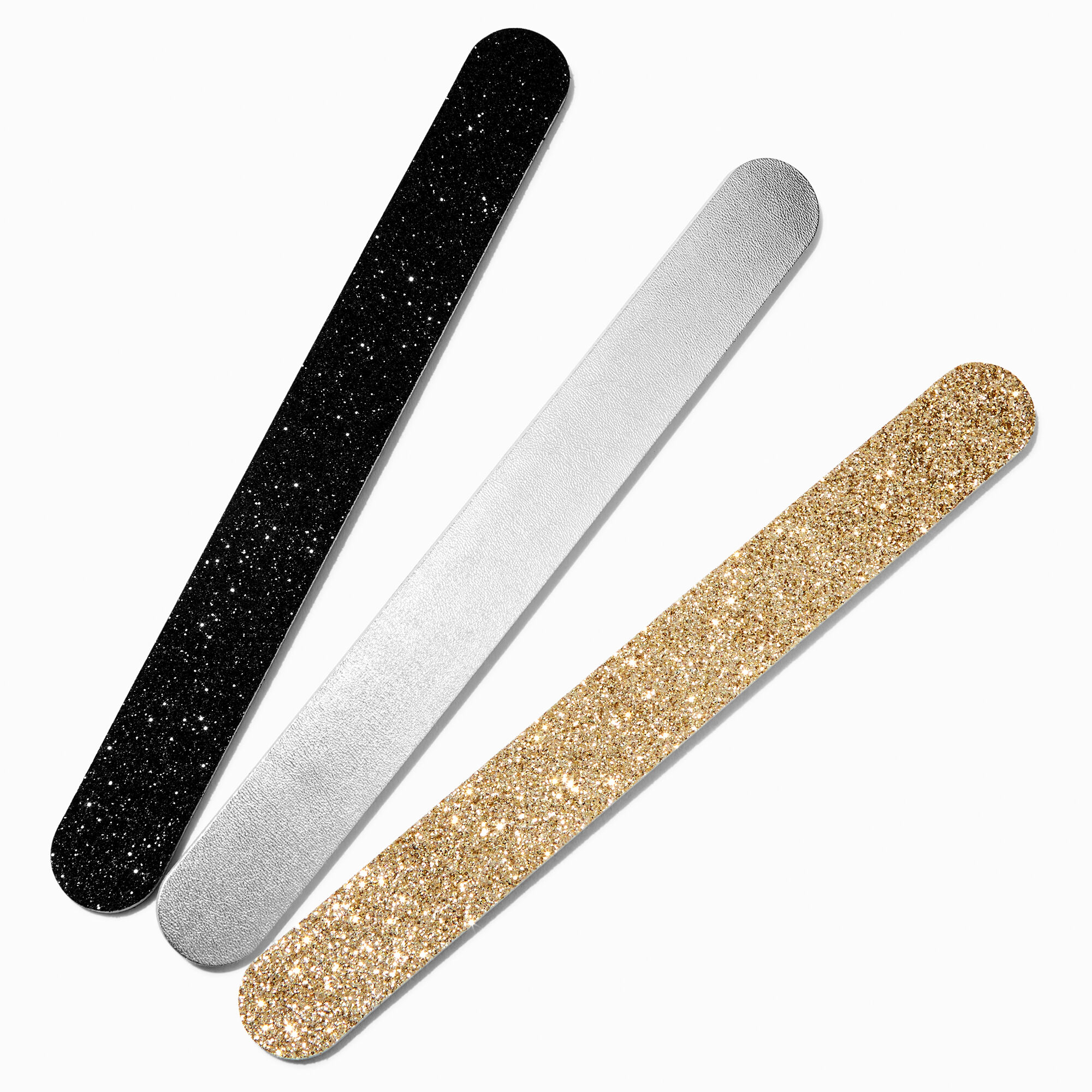 View Claires Mixed Nail File Set 3 Pack Gold information
