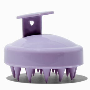 Purple Silicone Shampoo Hair Brush,