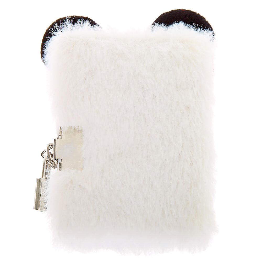 Claire's Club Panda Lock Diary - White,