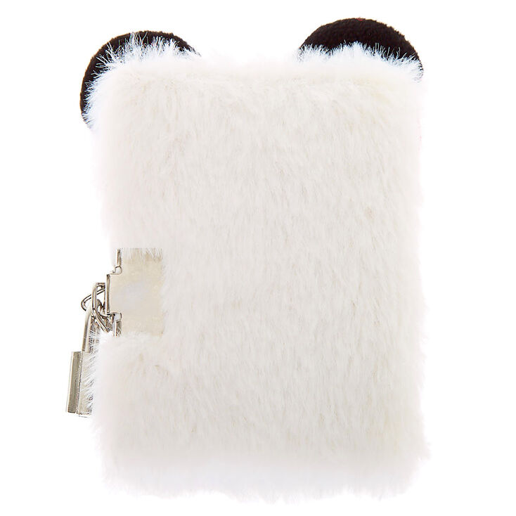 Claire&#39;s Club Panda Lock Diary - White,