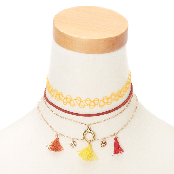 Southwest Choker Necklaces - 4 Pack,